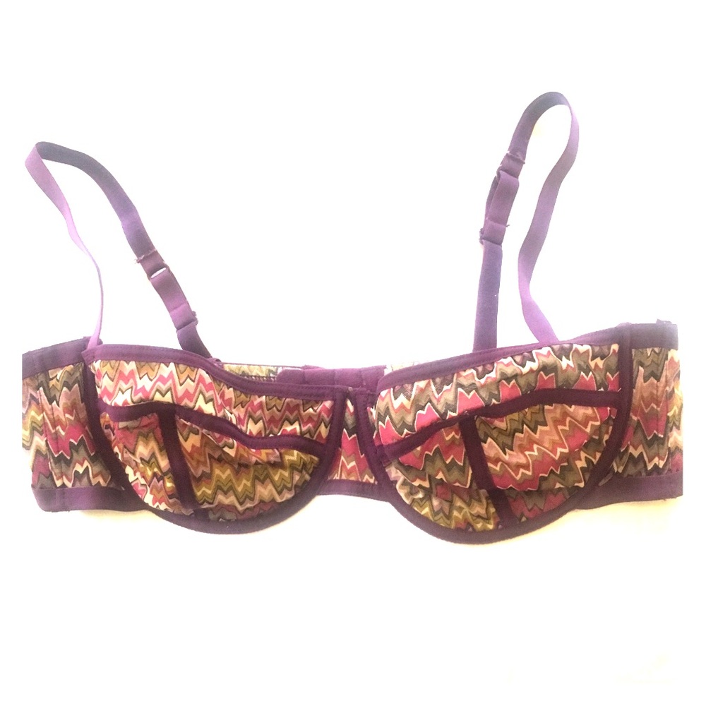 💜Missoni Target ZigZag Print Balconette Bra | 36B